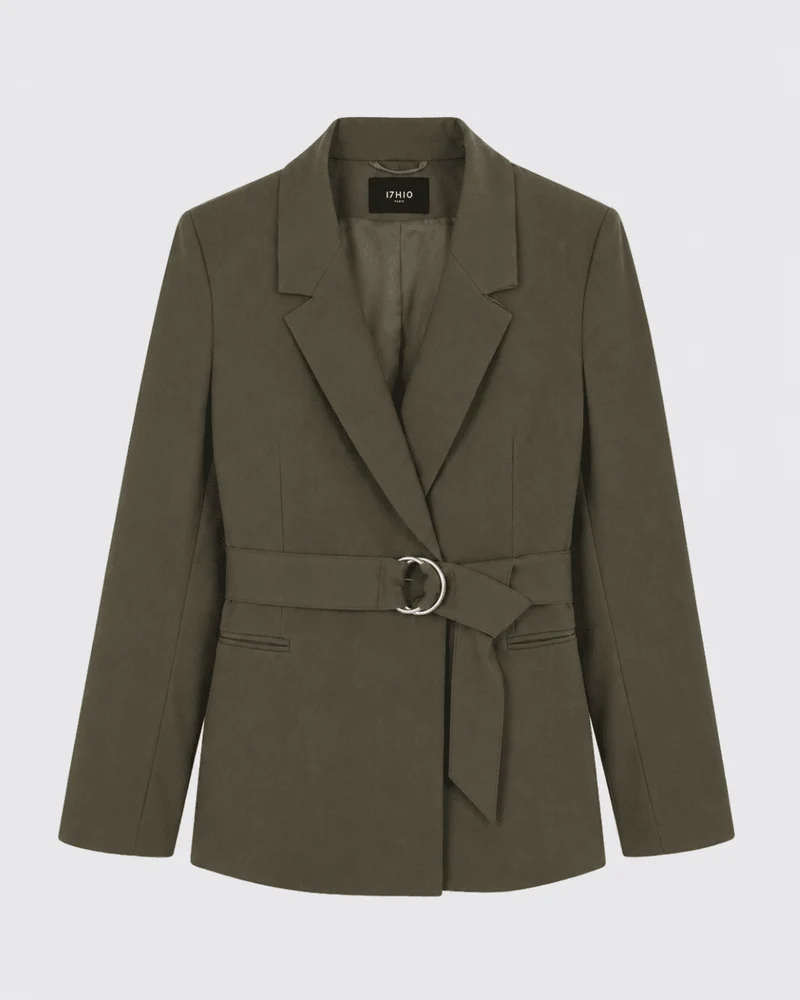 Veste ceinturée Olbia - Vert foncé