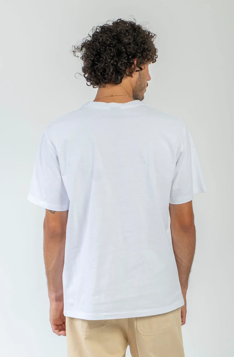 T-shirt Regular Cat & Friends Coffee White