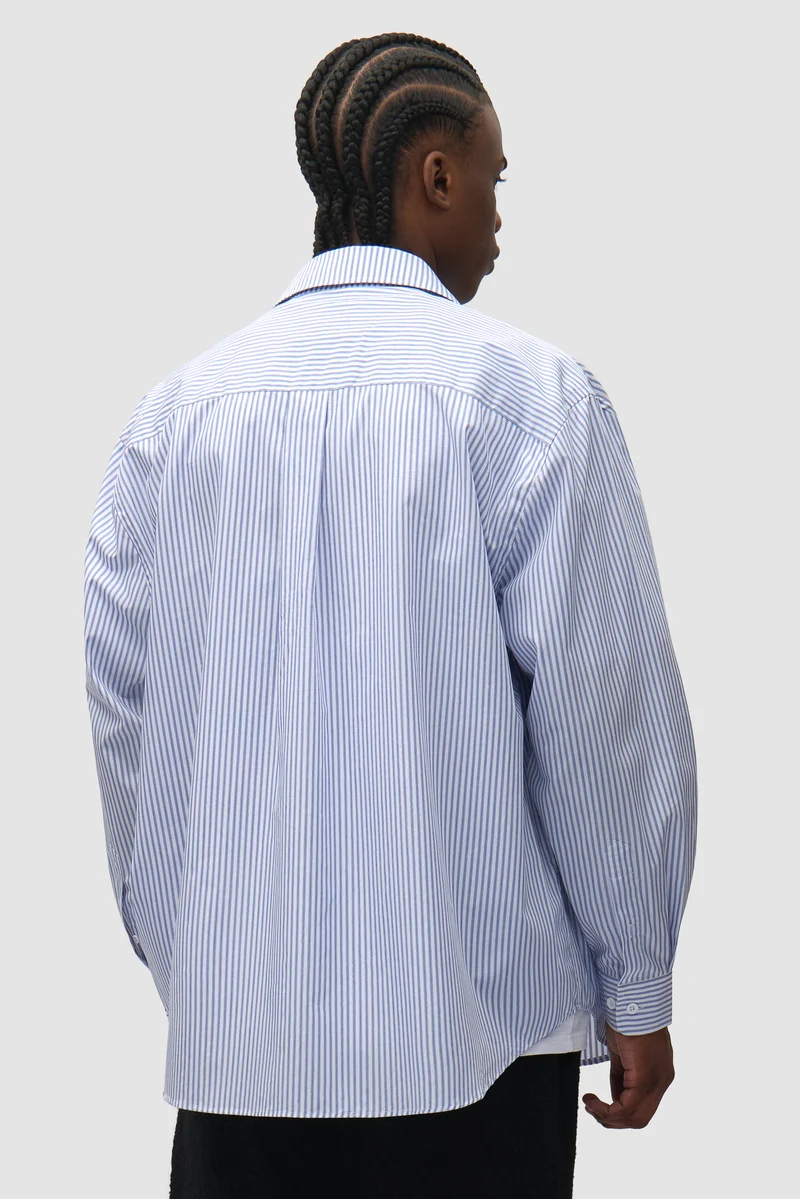 Chemise « Striped Gallery » - Bleue