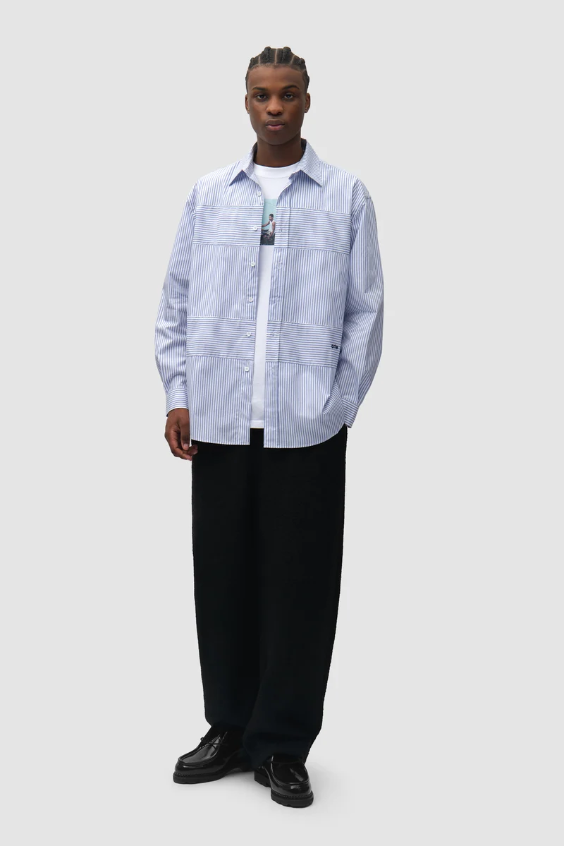 Chemise « Striped Gallery » - Bleue