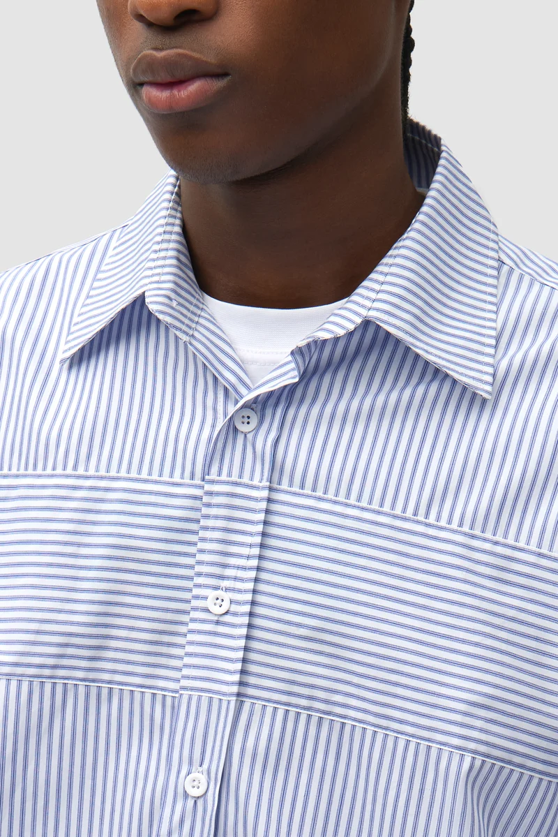 Chemise « Striped Gallery » - Bleue