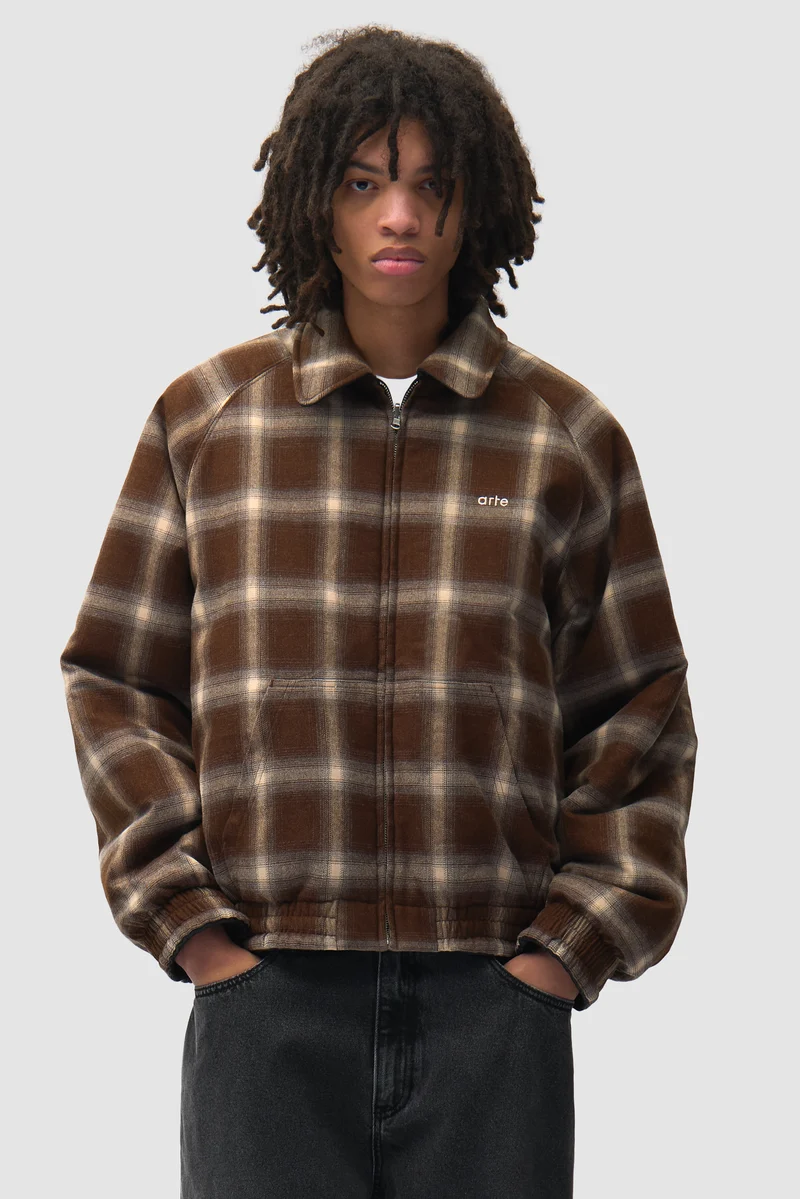 Veste d'uniforme réversible en cuir - Noire