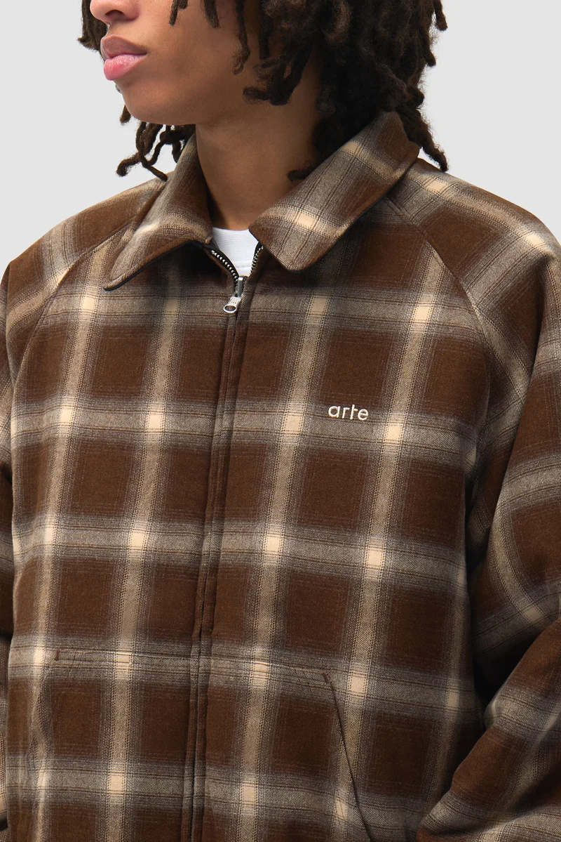 Veste d'uniforme réversible en cuir - Noire