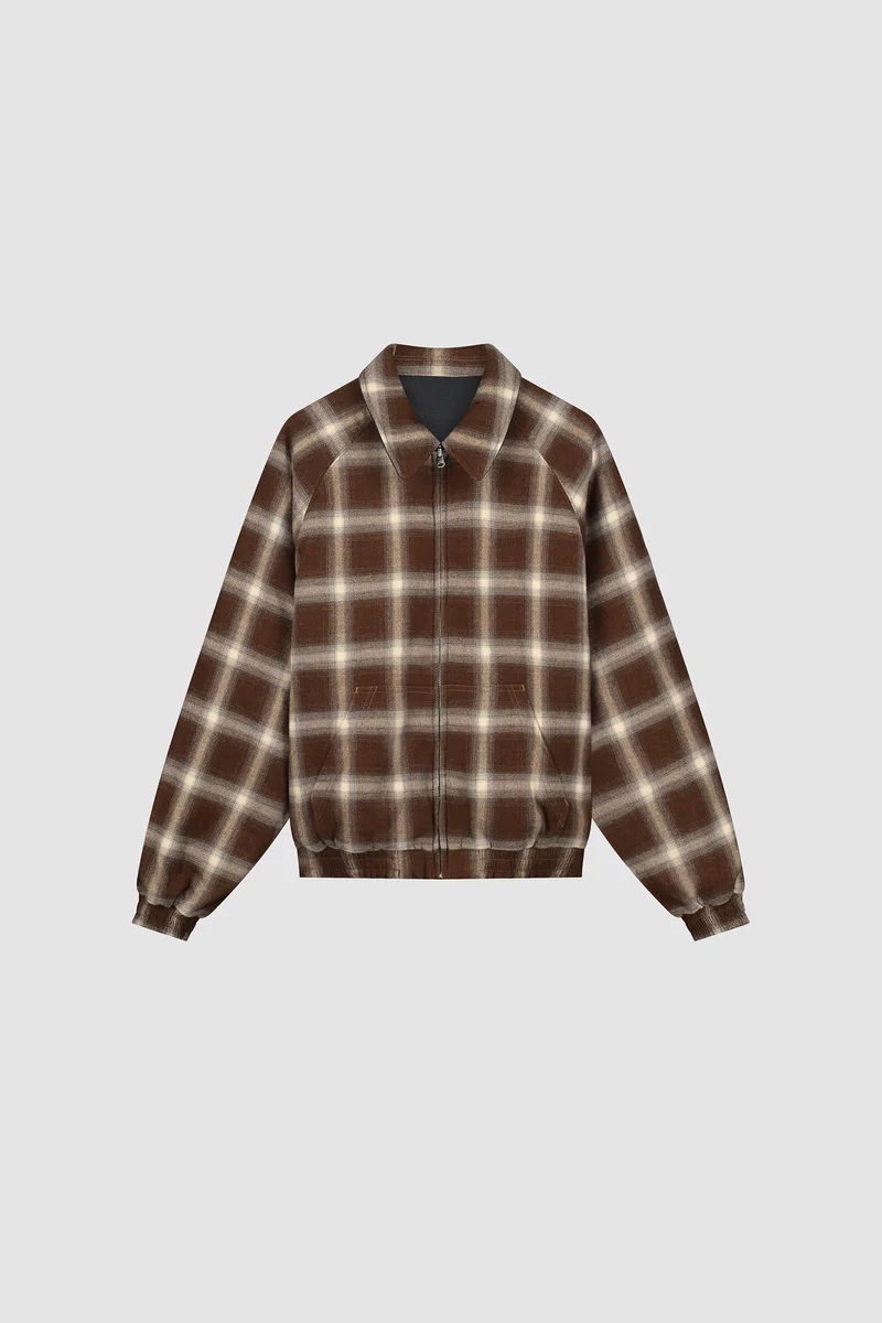 Veste d'uniforme réversible en cuir - Noire