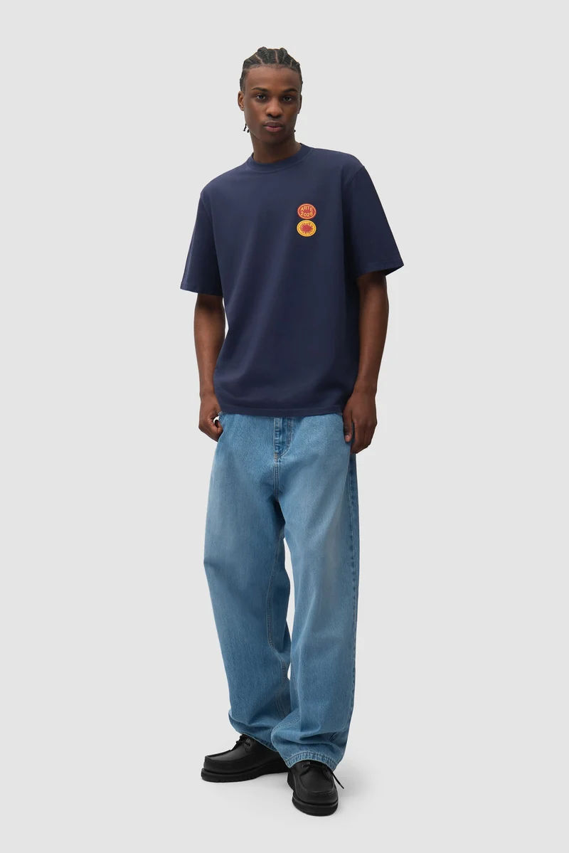 T-shirt Sun Stamp - Bleu marine