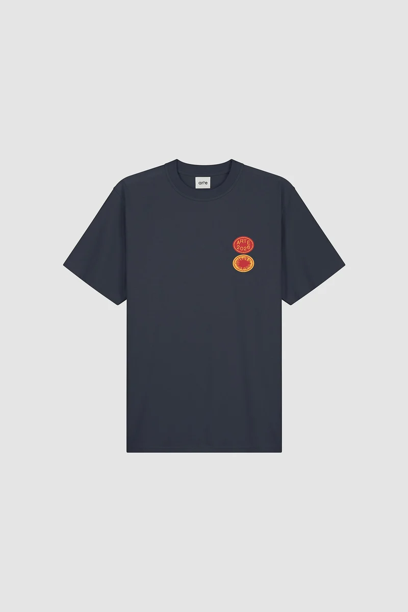 T-shirt Sun Stamp - Bleu marine