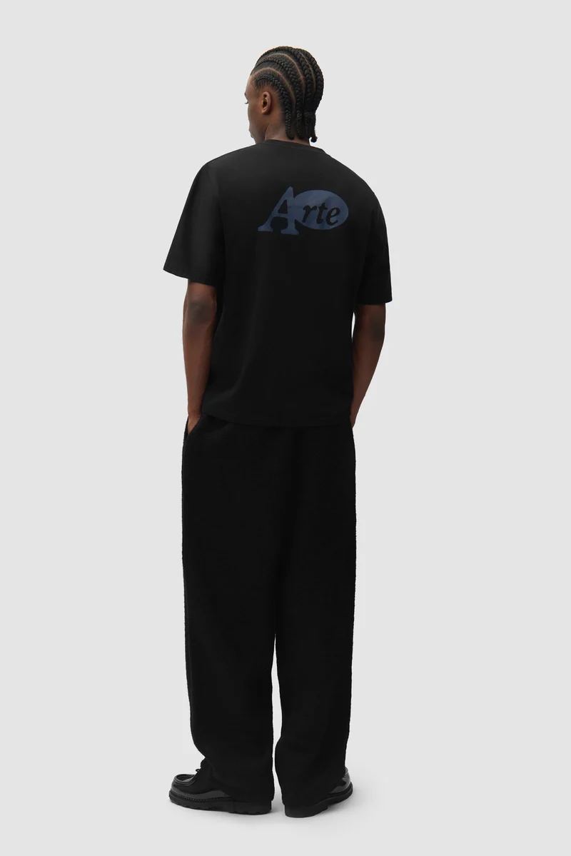 T-shirt avec autocollant - Noir