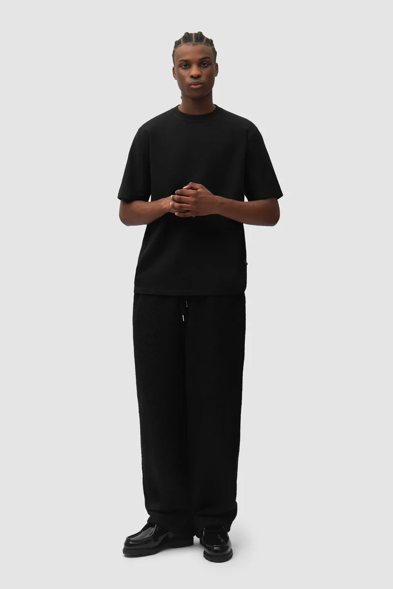 T-shirt avec autocollant - Noir