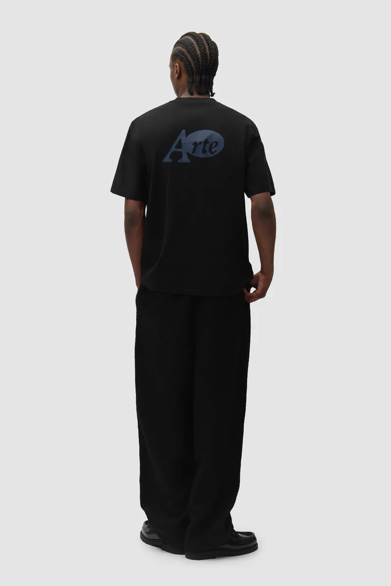 T-shirt avec autocollant - Noir