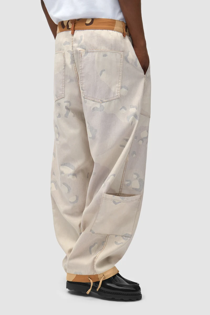 Pantalon cargo réversible à motif camouflage - Imprimé sur toute la surface