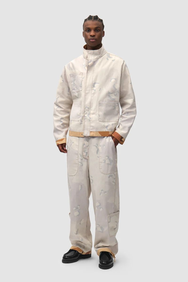 Pantalon cargo réversible à motif camouflage - Imprimé sur toute la surface