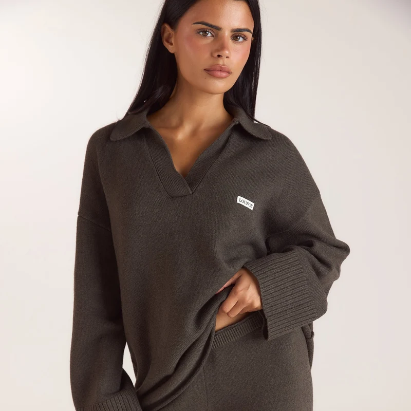 Pull en Maille à Demi-patte - Vert Mousse