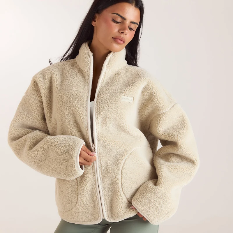 Veste Borg Zippée - Crème