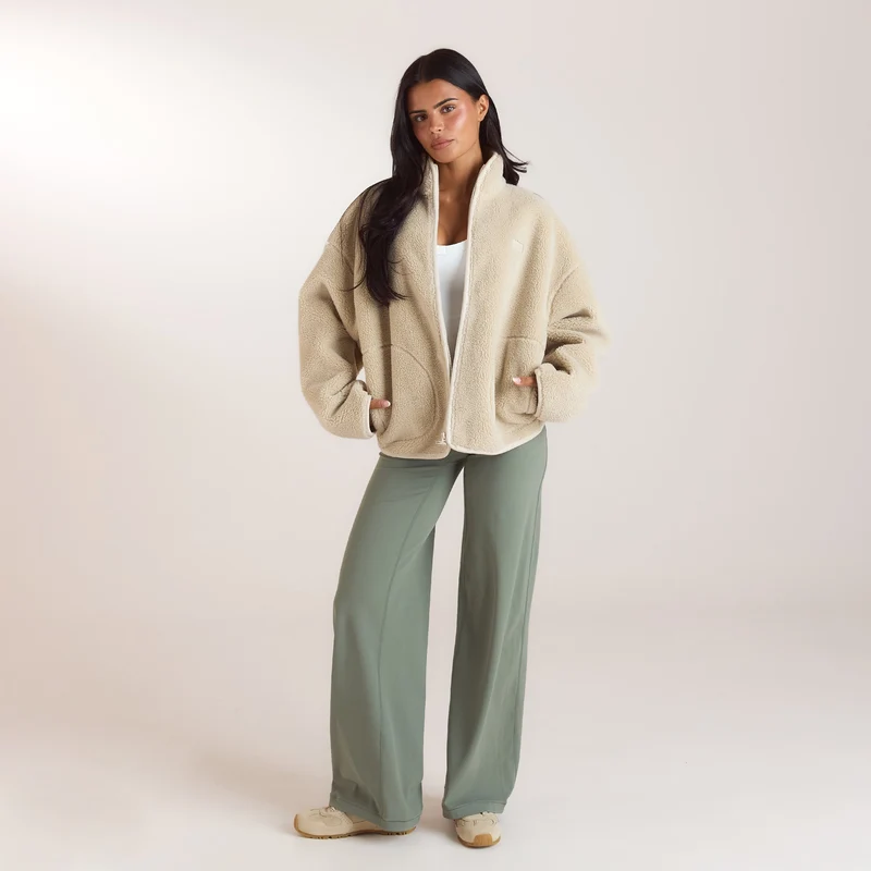 Veste Borg Zippée - Crème