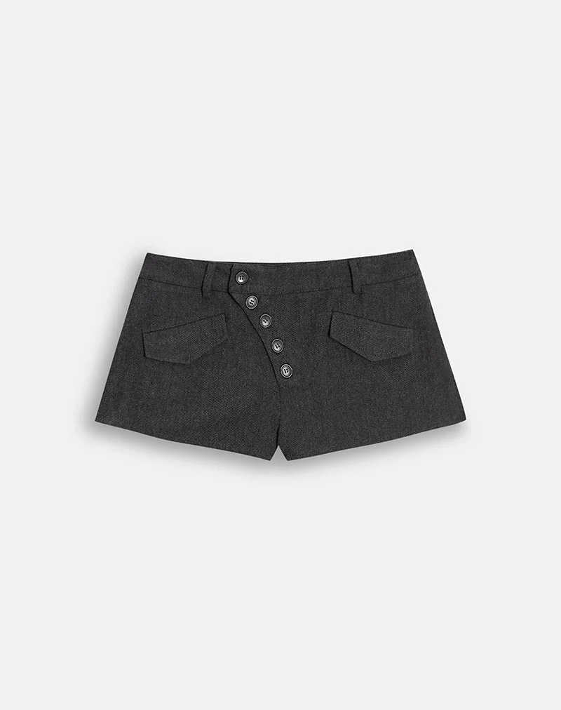 Mini-short Penida en twill Heritage gris