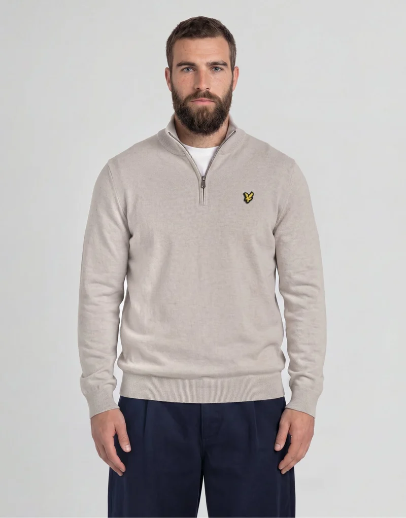 Cotton Merino 1/4 Zip Jumper