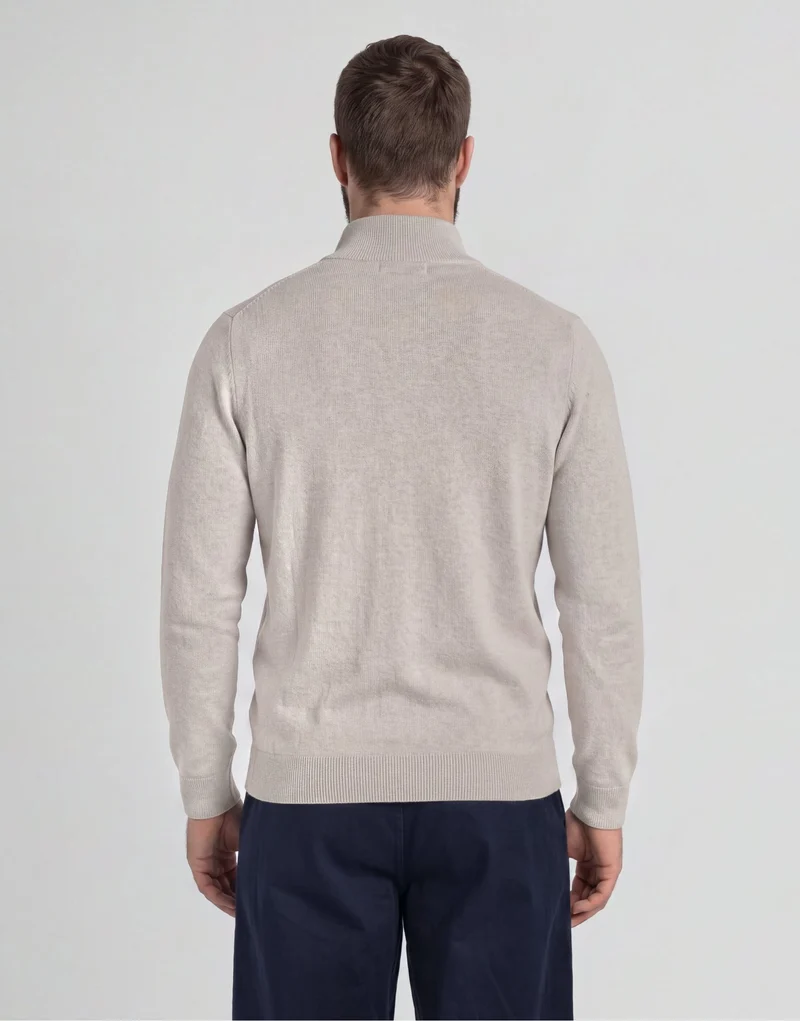 Cotton Merino 1/4 Zip Jumper