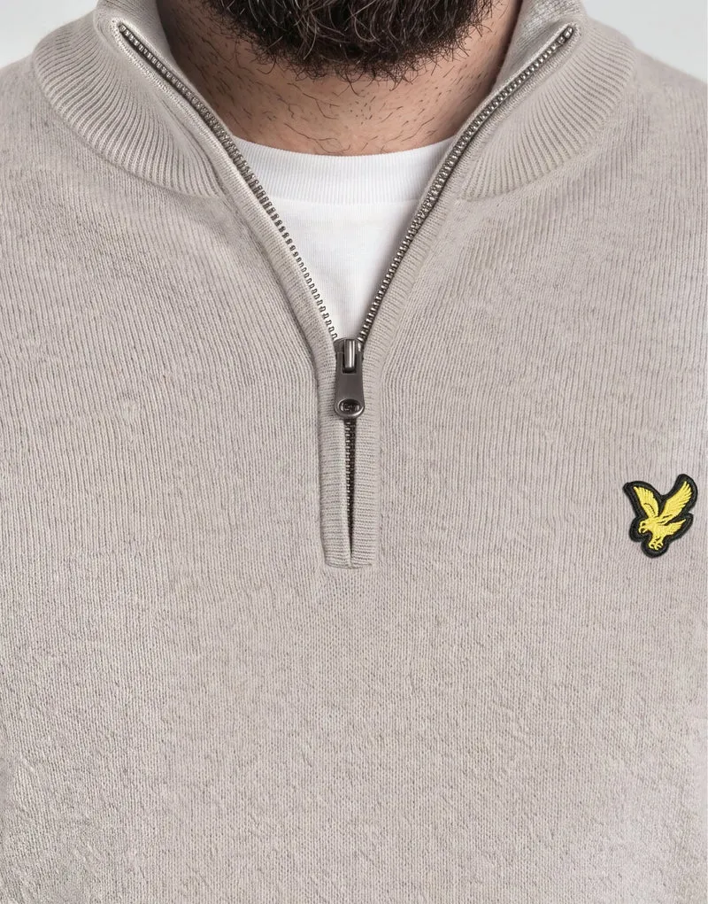Cotton Merino 1/4 Zip Jumper