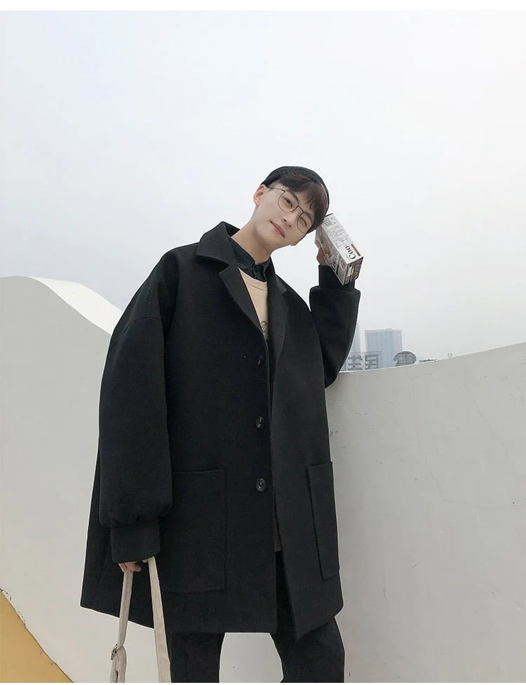 Manteau Long Oversize Homme