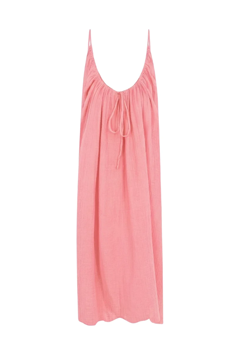 La Robe Dos Nu - Rose Sorbet - Gaze de coton
