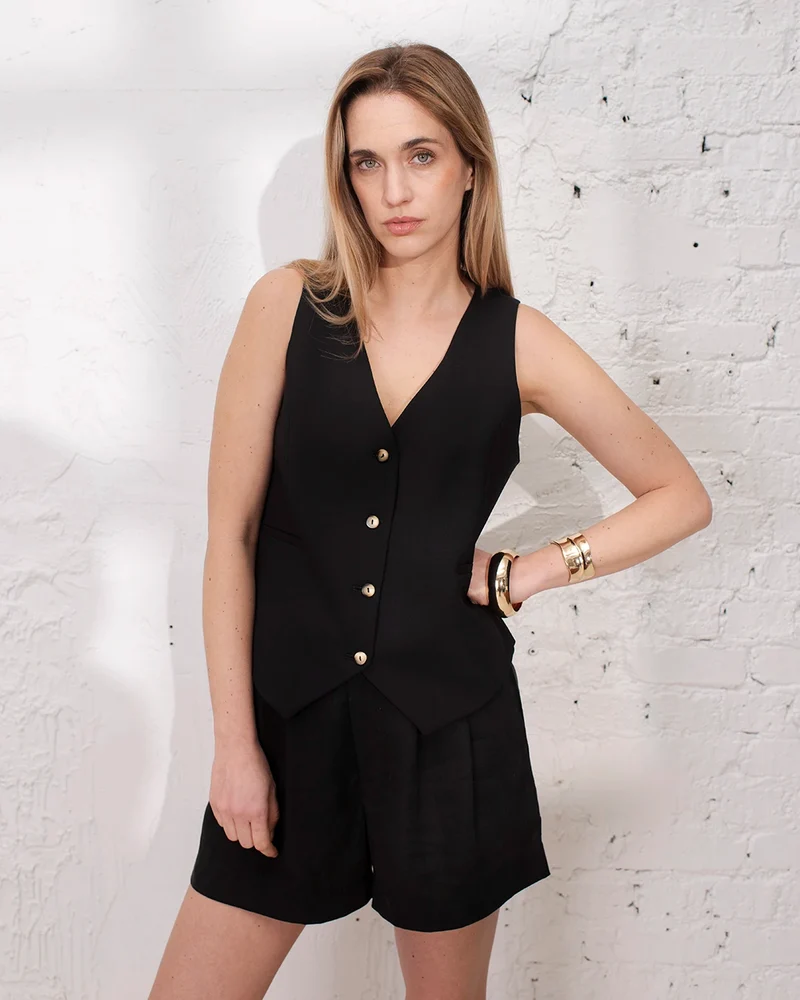 Gilet sans manches Lisbonne - Noir