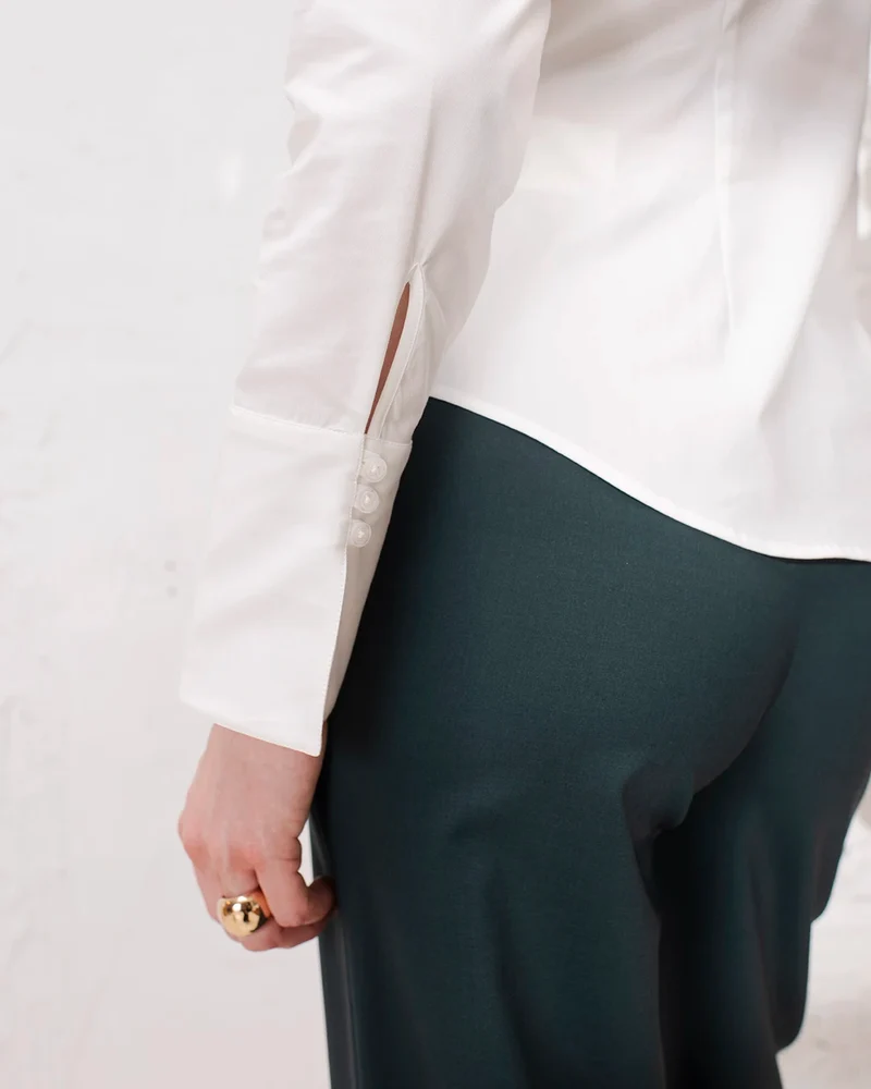 Chemise cintrée Adda - Blanche