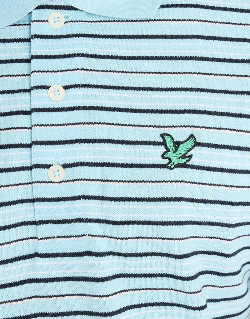 Green Eagle Striped Polo Shirt