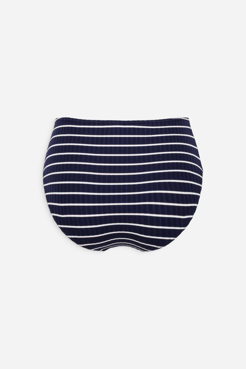 La Magnétique - Rayé Marine - Culotte Haute
