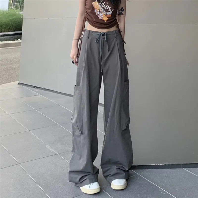 Pantalon parachute gris