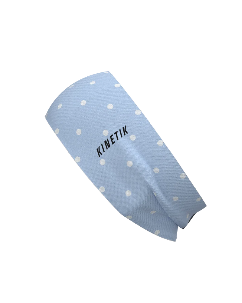 HEADBAND RETRO DOTY BLUSH BLUE