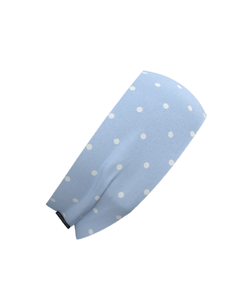 HEADBAND RETRO DOTY BLUSH BLUE