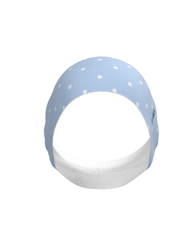 HEADBAND RETRO DOTY BLUSH BLUE