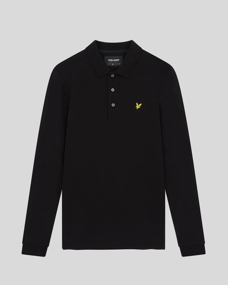 Long Sleeve Polo Shirt Plus