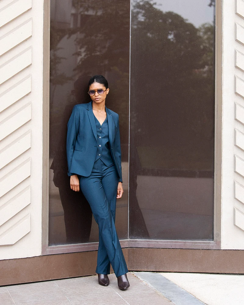 Pantalon droit Berlin - Teal