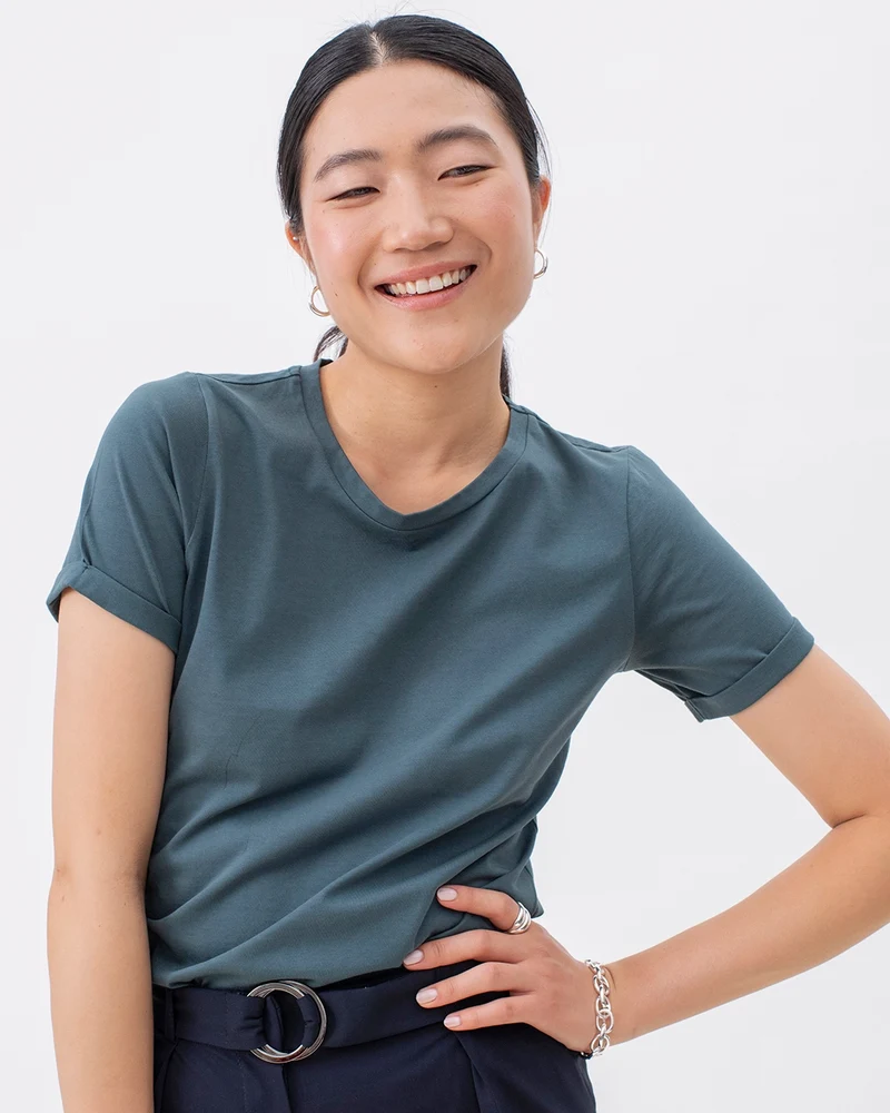 T-shirt coton - Vert Cèdre