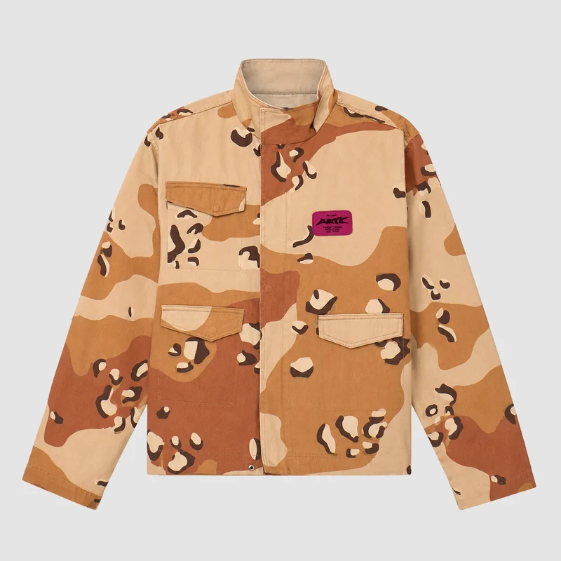 Veste utilitaire réversible à motif camouflage - Imprimé intégral