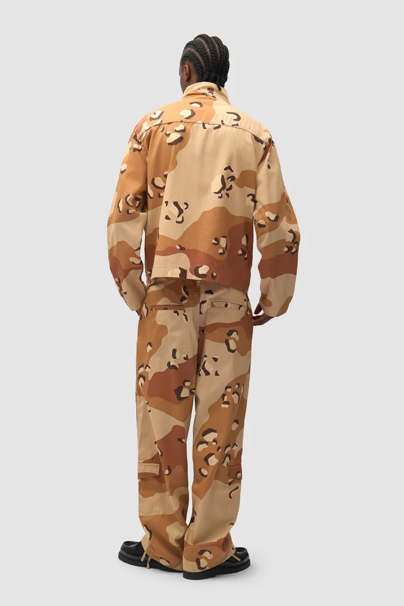 Veste utilitaire réversible à motif camouflage - Imprimé intégral