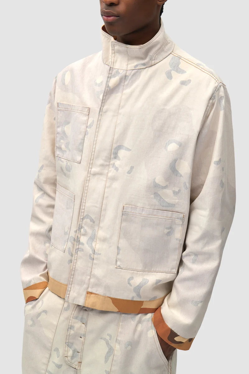 Veste utilitaire réversible à motif camouflage - Imprimé intégral