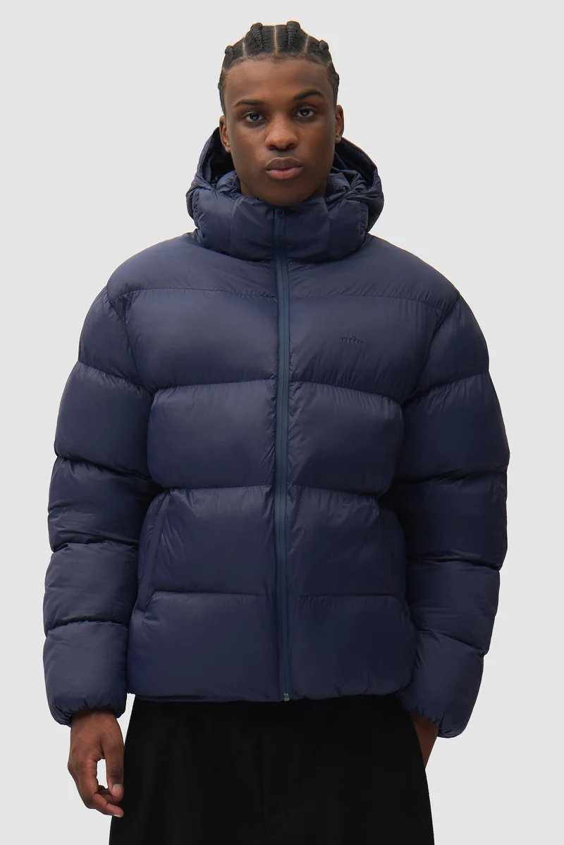Doudoune à capuche - Bleu marine