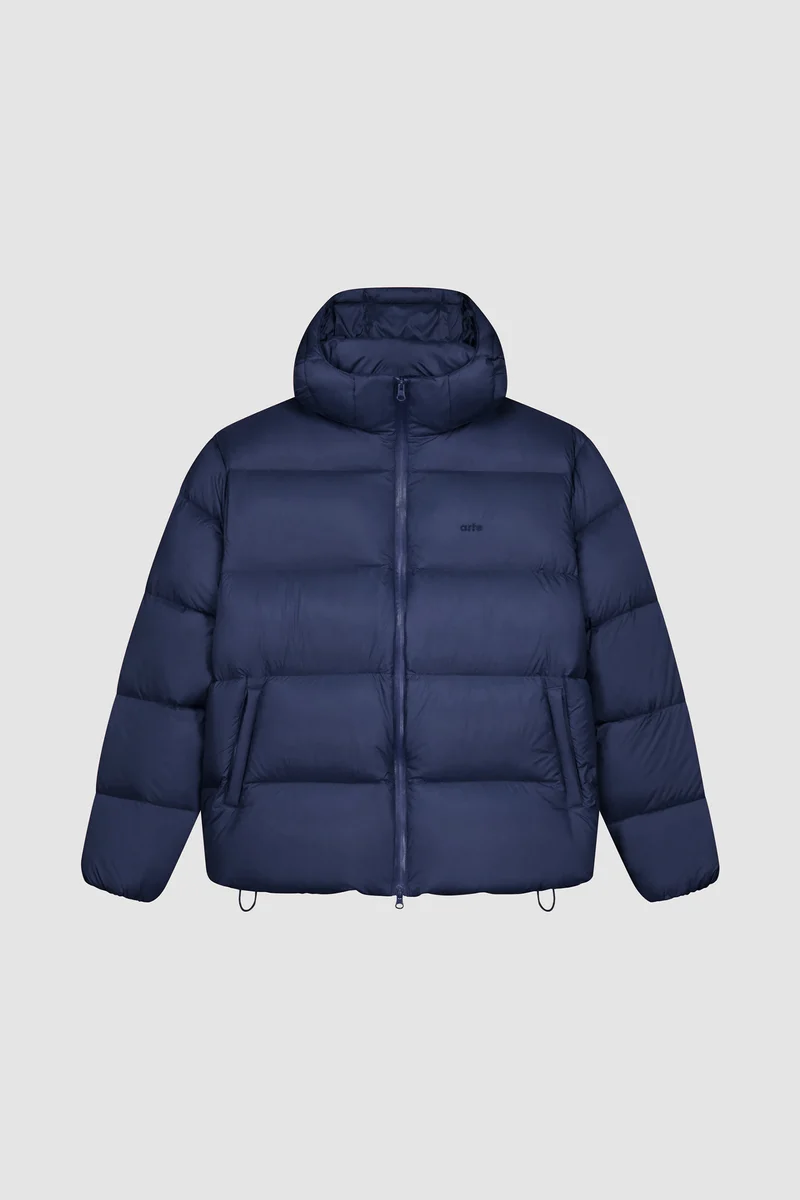Doudoune à capuche - Bleu marine