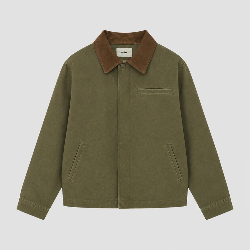 Veste artisanale « Dusty » - Verte