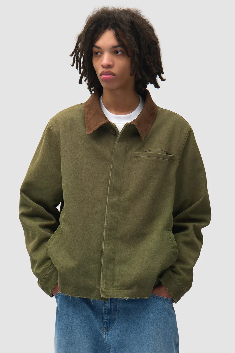 Veste artisanale « Dusty » - Verte