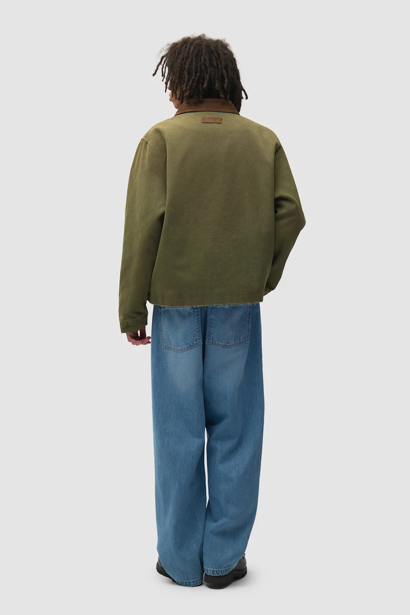 Veste artisanale « Dusty » - Verte