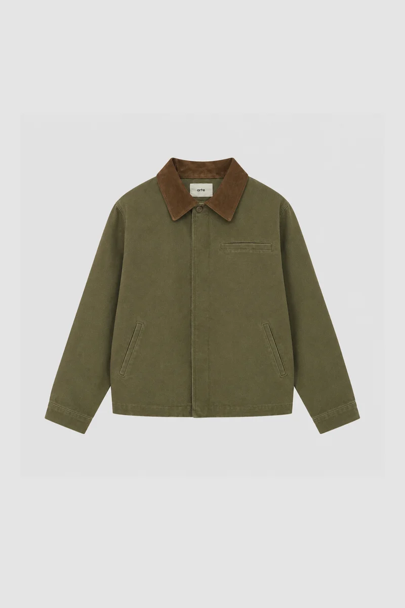 Veste artisanale « Dusty » - Verte