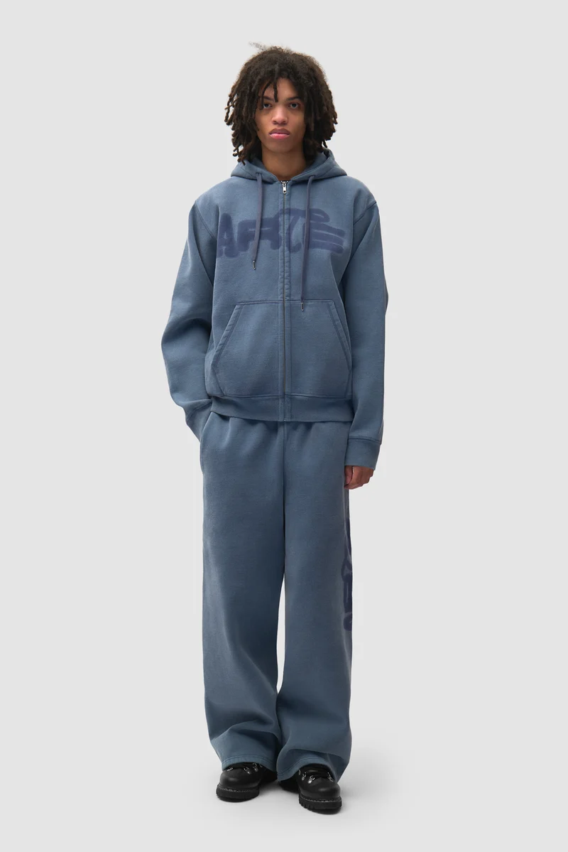 Sweat à capuche zippé « Stencil Sunfade » - Bleu marine