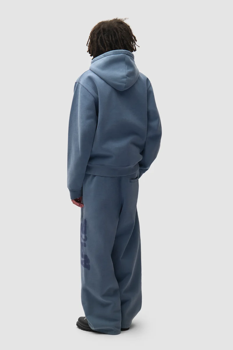 Sweat à capuche zippé « Stencil Sunfade » - Bleu marine