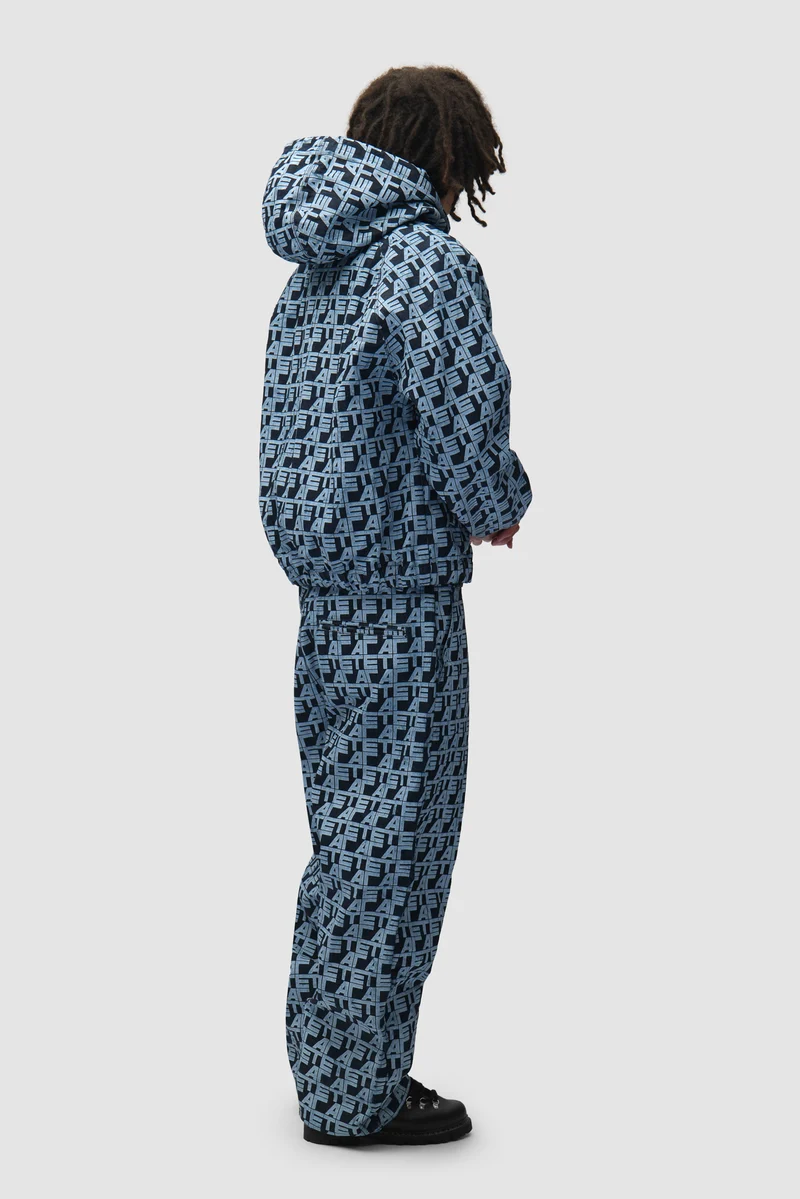 Veste en jean à carreaux sur toute la surface - Jean