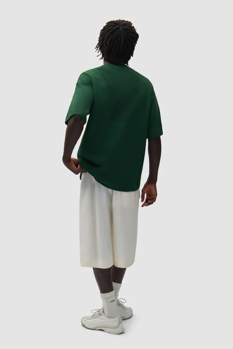 Short en lin Arte pour adidas - Blanc cassé