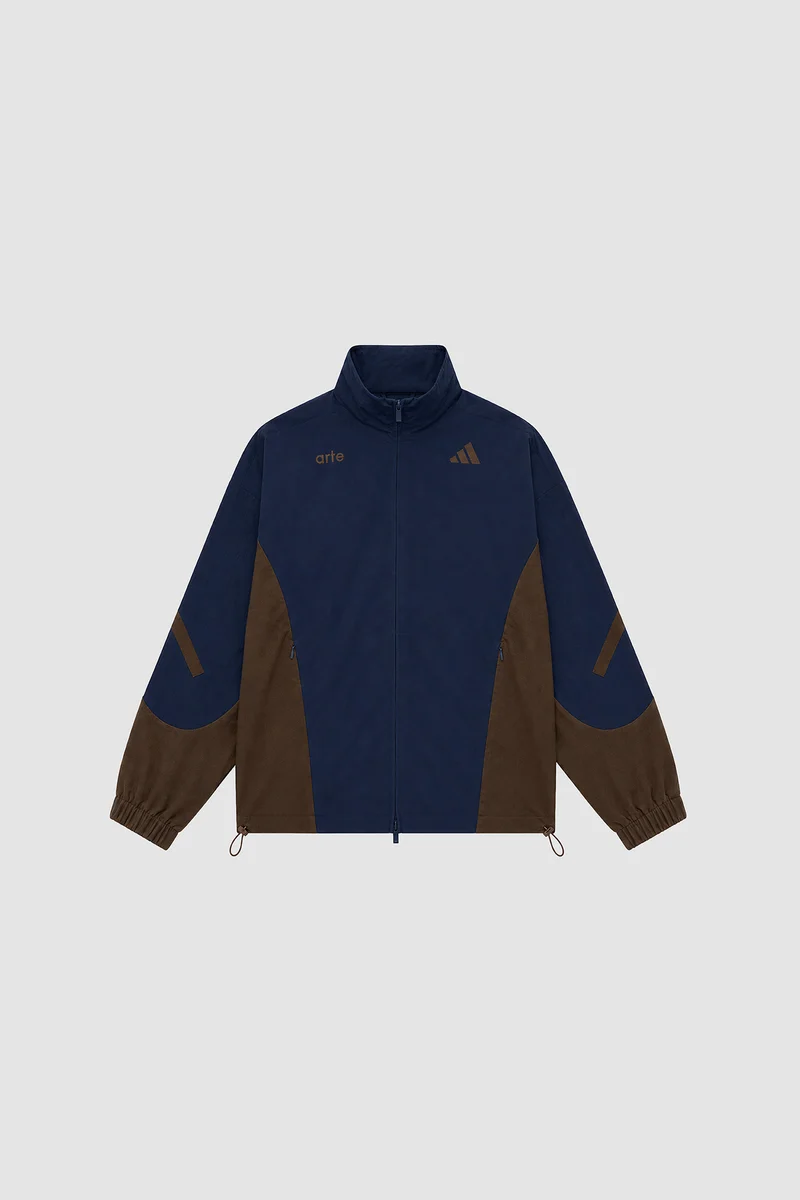 Veste de survêtement Arte pour adidas Z.N.E. - bleu marine/marron