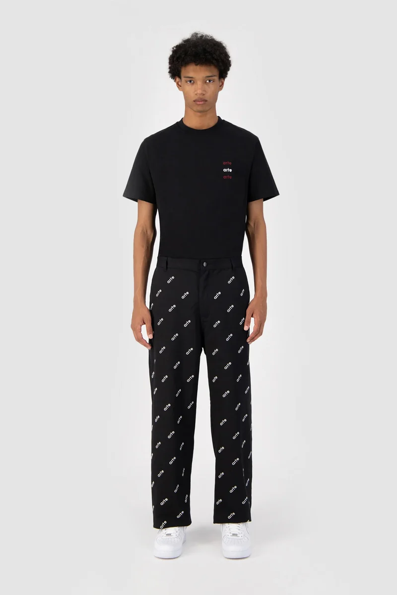 Pantalon avec logo Allover - Noir